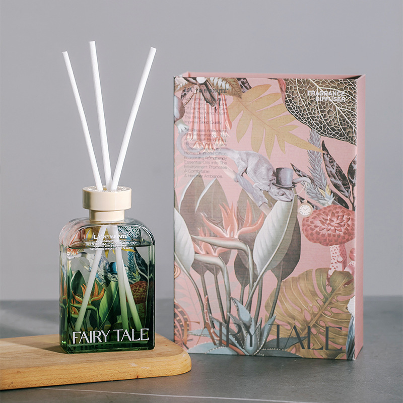 Parfield's New Aromatherapy Set Souvenir Wholesale Hotel High-End Fragrance Wooden Cover Rattan Fireless Aromatherapy Essential Oil