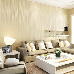 Non woven wallpaper, 3D background wall striped wallpaper, sofa background wall vertical strip wallpaper
