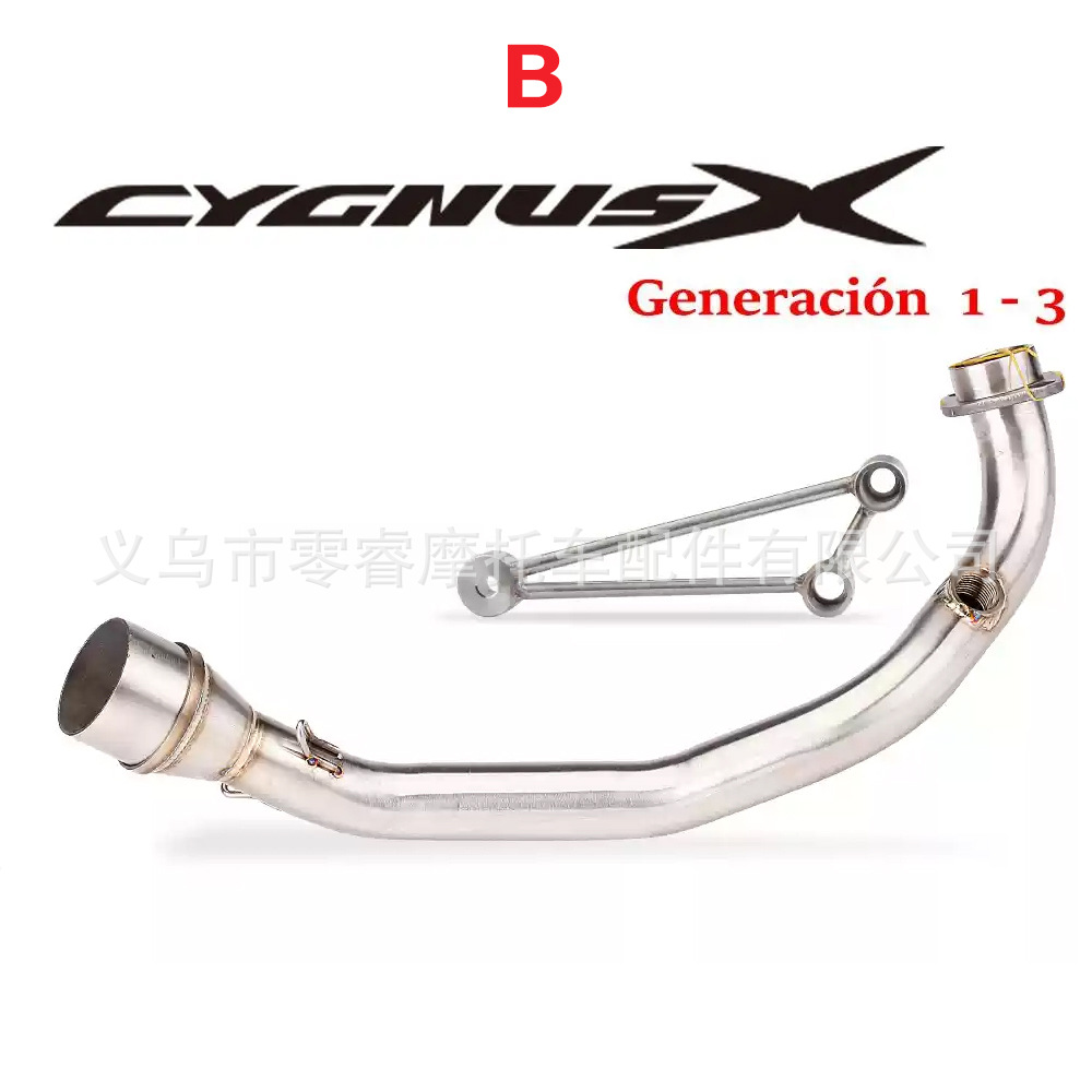 Motorcycle Exhaust Pipe Suitable for Jinzhan Bws Cygnus-X 125 Bws125 Modified Front Exhaust
