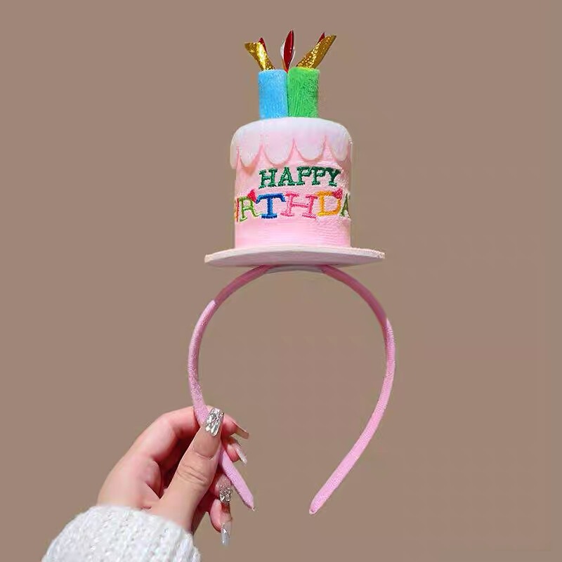 小女孩生日帽子皇冠发箍女童樱桃蛋糕头箍儿童公主风网红洋气头饰|undefined