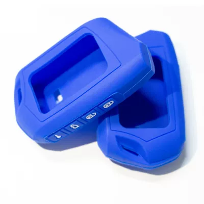 Suitable for Russian Alarm Car key bag - blue