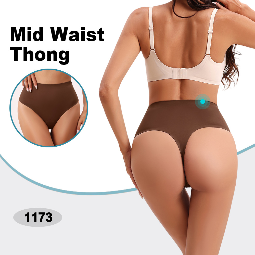 Zhanrun Cross-border exclusivamente para tanga sin costuras triangular de cintura media y cintura alta