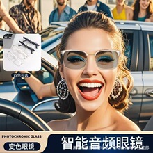 跨境商务智能音频蓝牙眼镜GS13双主板双磁吸充电高端可换镜片墨镜