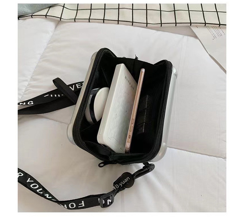Cross-border new storage bag 7 inch hard shell small bag PC wash bag portable clutch bag high value cosmetic bag