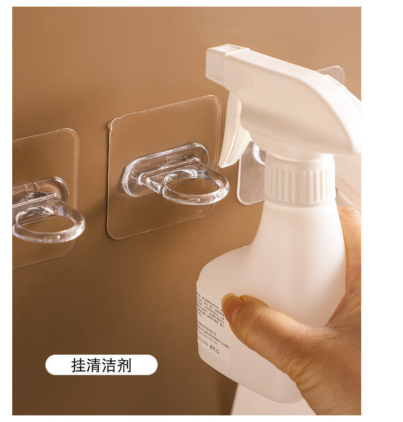 环形挂钩 多功能粘钩贴墙上免打孔收纳挂钩橱房浴室置物架固定器