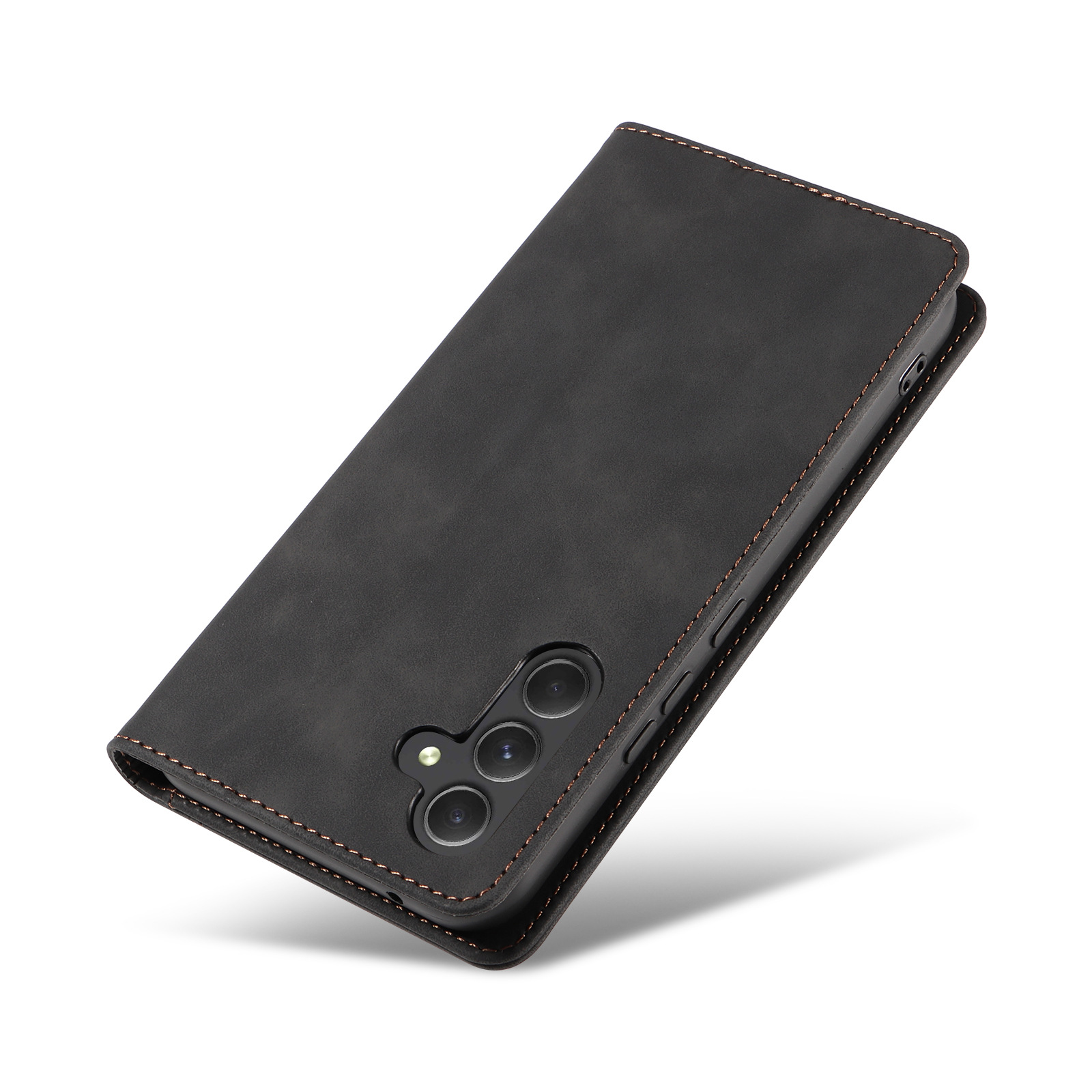Retro flip mobilskal för samsung galaxy med magnetisk kortfack_voghion.com