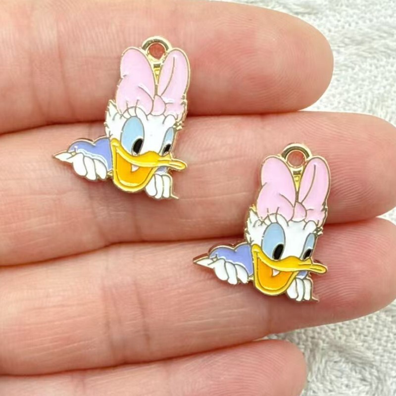 漫画アニメーションミッキーメアリー猫 DIY ジュエリーアクセサリーオイル滴下合金ペンダントキーホルダーイヤリングペンダント|undefined