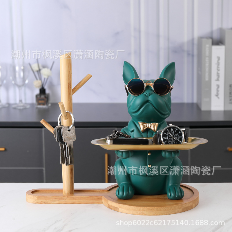 Gancho de cubo francés caja de almacenamiento de escritorio pasillo creativo clave joyería decoración hogar Puerta de almacenamiento de artículos diversos