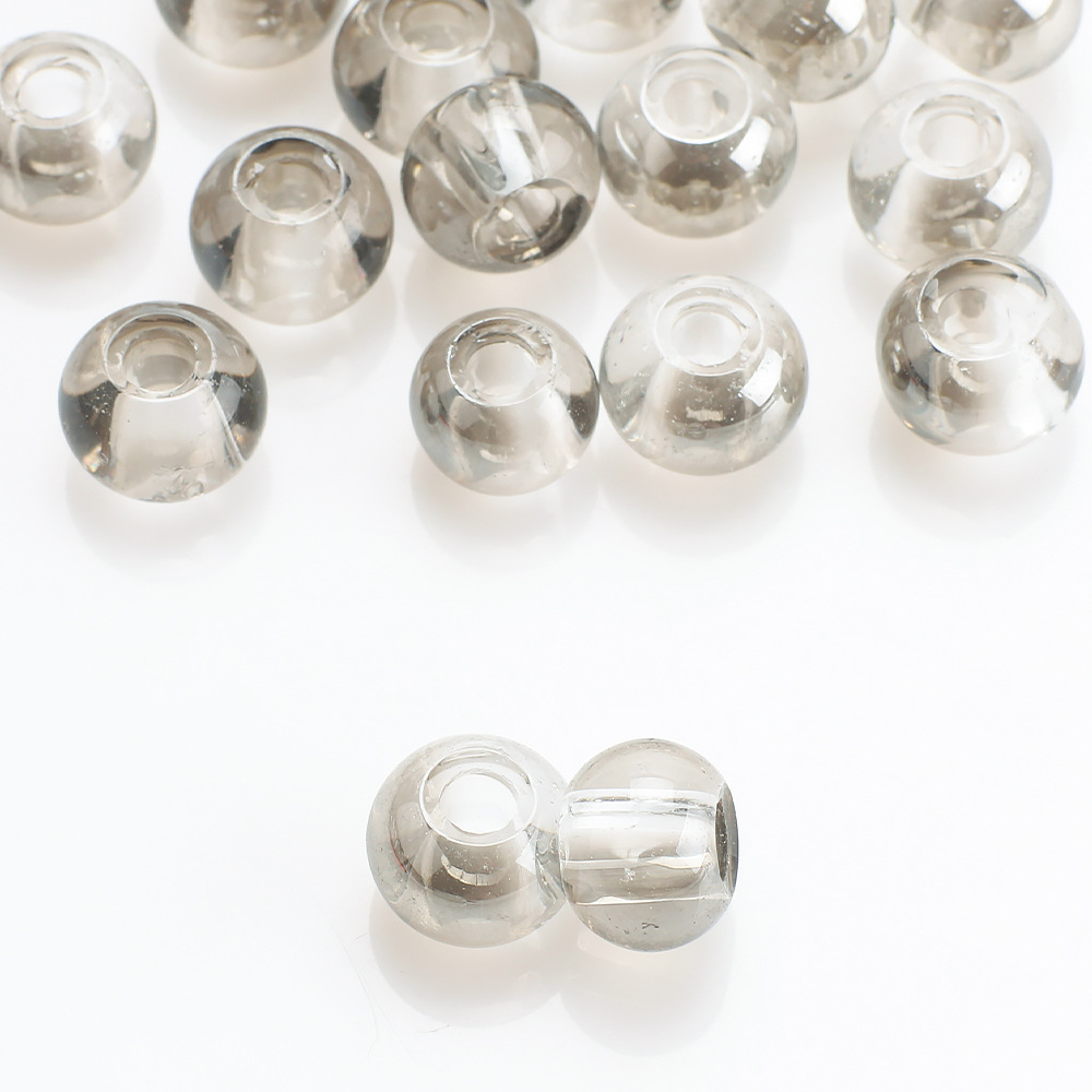 50 PCS/Package 8 * 10mm Hole 3~3.9mm Glass Round Beads display picture 12