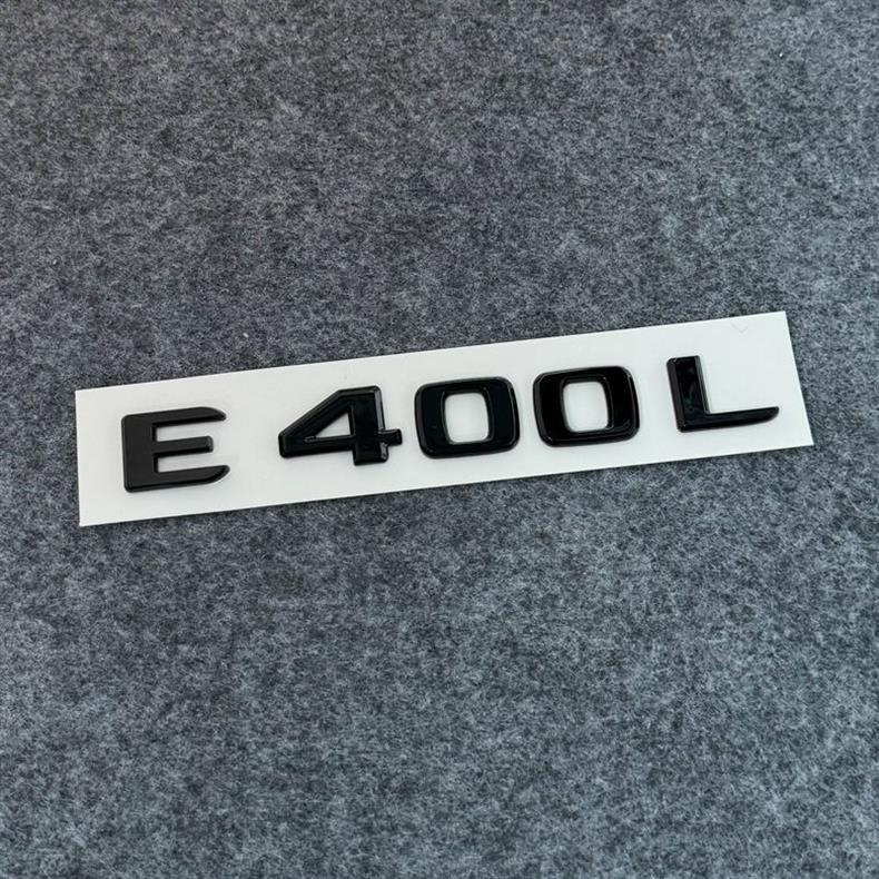 Suitable for Mercedes-Benz E300L, black E200L E260 rear emblem modification, rear lettering sticker, E350L decorative trim