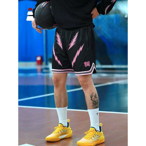 Shorts for Men, Basketball Training, American Style, Summer, Four-Point Game Shorts, Trendy Retro, Unconventional, Versatile Shorts, Cross-Border