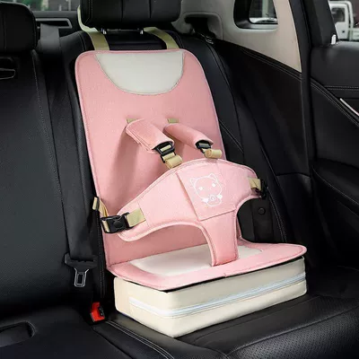 Universal for Babies | Car child safety seat - seat-booster-cushion-universal-for-all-seasons-light-pink-large-size-6-months-to-12-years-old