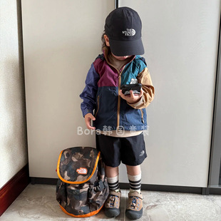 Boys' Outwears, Kidsren's Summer Clothes, 2025 New Color Matching Lightweight Hooded Sun Protection Clothes, Baby Girls' Fashionable Casual Tops