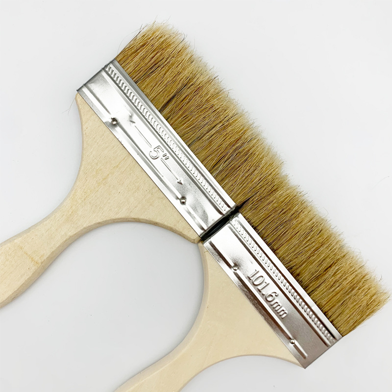 Fabricantes al por mayor cepillo de pelo de cerdo cepillo de pintura parrilla herramientas de hardware de madera industrial impermeable pintura de látex doméstica