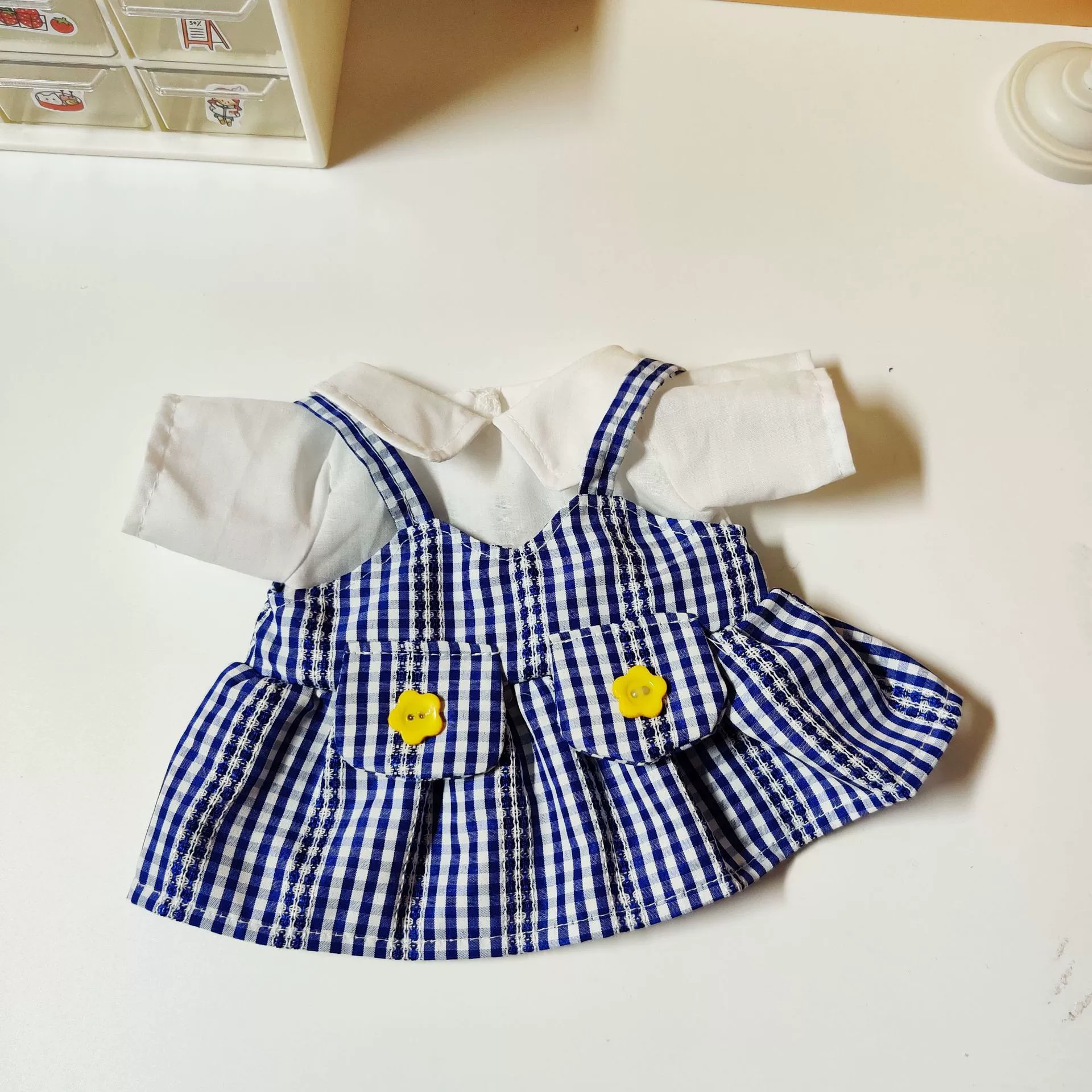 Кукла, платье, юбка, 30 см, с маленькими мишками, детская одежда