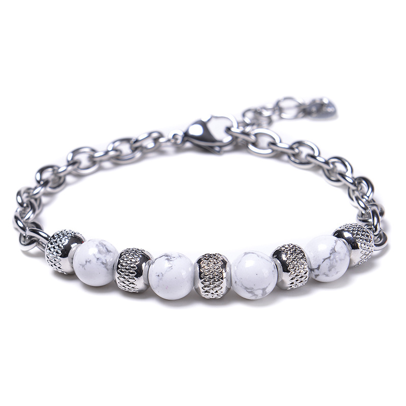 Geometric Pattern Fashion Geometric Alloy Metal Men'S Bracelets Men Beaded Bracelets