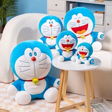 正版哆啦a梦公仔叮当猫玩偶机器猫蓝胖子布娃娃毛绒玩具抱枕女孩