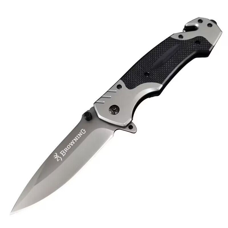 Cuchillo al por mayor autodefensa de alta dureza cuchillo plegable multifuncional coche supervivencia al aire libre pesca cuchillo afilado de corte de fruta