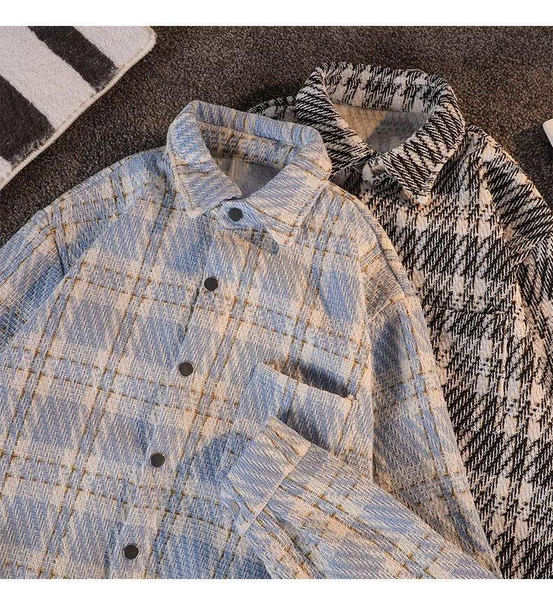 Veste chemise à carreaux pour femme style décontracté chic_voghion.com