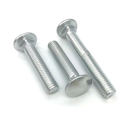 Galvanized carriage bolts, carriage screws, shelf screws, round head square neck screws M4M5M6M8M10M12