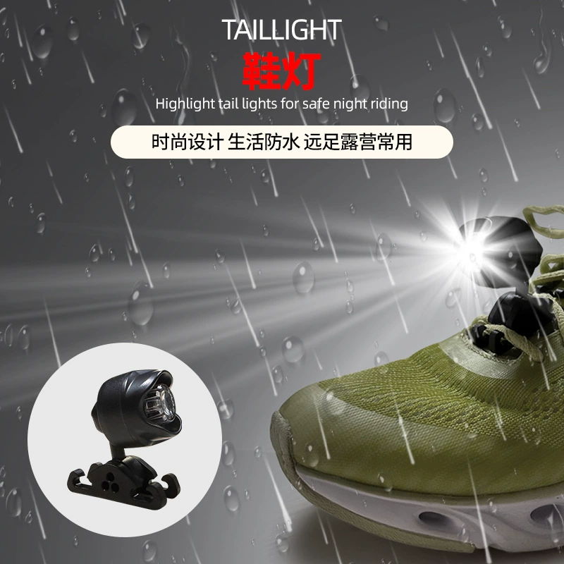 Фары для Croc Croc Shoes Light Спорт на открытом воздухе Освещение Зарядка Пеший туризм Кемпинг USB Альпинизм Бег