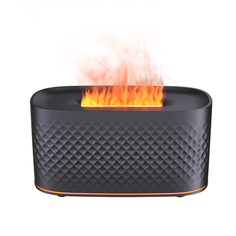 Difusor de llama de simulación nuevo 2025, máquina de aromaterapia ultrasónica creativa para el hogar con degradado colorido, humidificador de llama