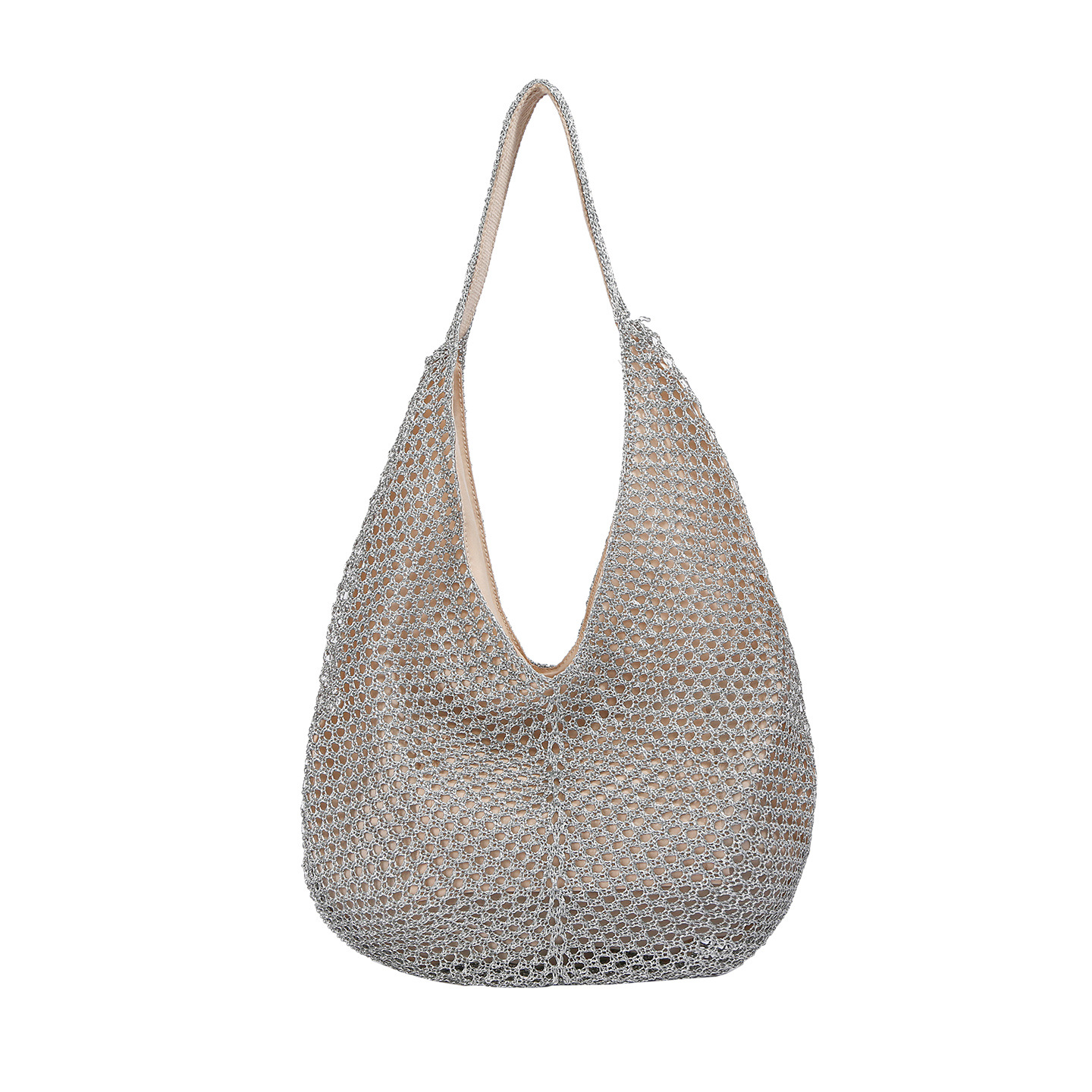 Bolsas de brazo retro coreanas diarias trenzadas mujeres verano 2026 gran capacidad de moda universal agujerado bolsas de hombro de moda