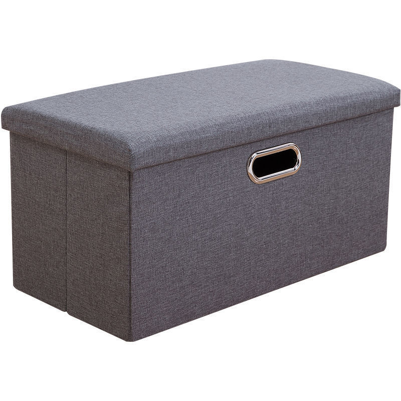 El taburete de almacenamiento rectangular puede sentarse en el taburete de almacenamiento multifuncional para adultos, taburete de sofá para niños, sala de estar, taburete para cambiar zapatos, caja de almacenamiento