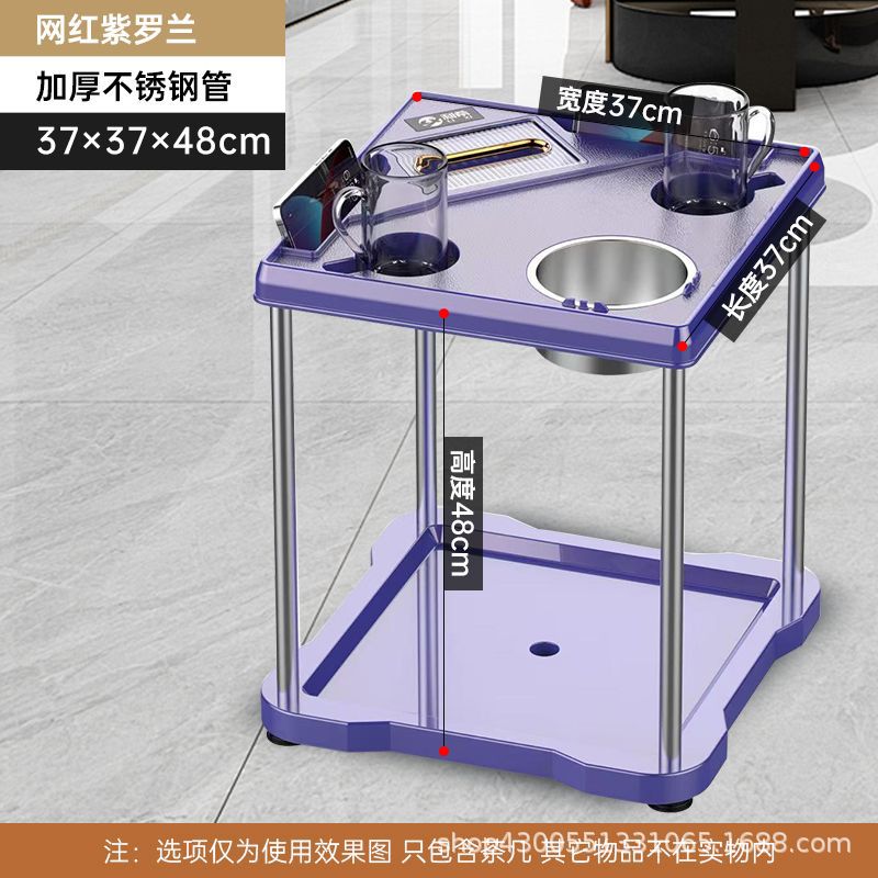 Mesa de mahjong, mesa de centro, estante de té, sala de ajedrez y cartas, mesa de café pequeña junto a la máquina de mahjong, cenicero, estante para vasos de agua, mesa de té de la casa de mahjong