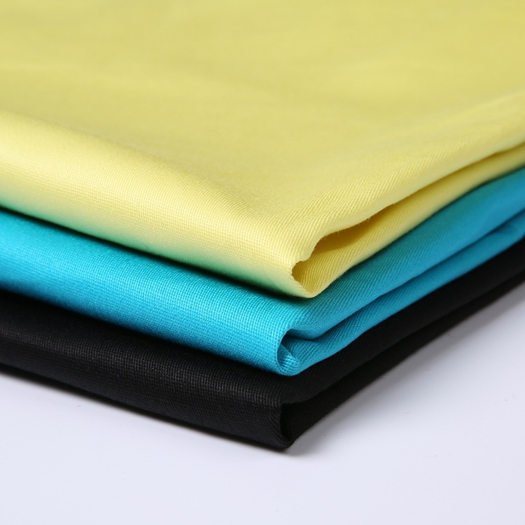 Fábrica excelente algodón de color spandex tela mezclada ropa suave elástica tela de twill barata y durable cara gris image 3