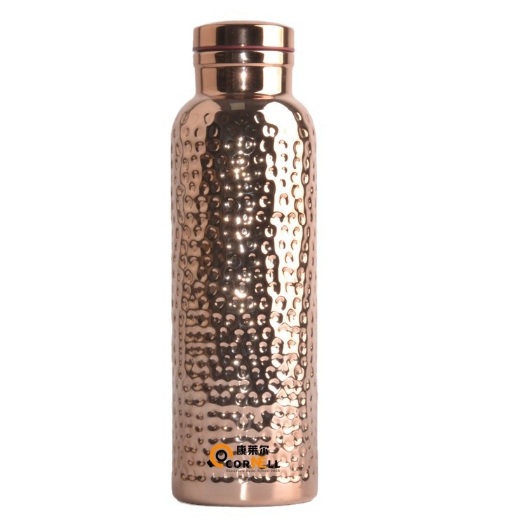 Amazon venta de copper galvanizado taza de aislamiento de agua galvanizado côncava con cepillo de taza de embalaje en inglés pequeña orden personalizada