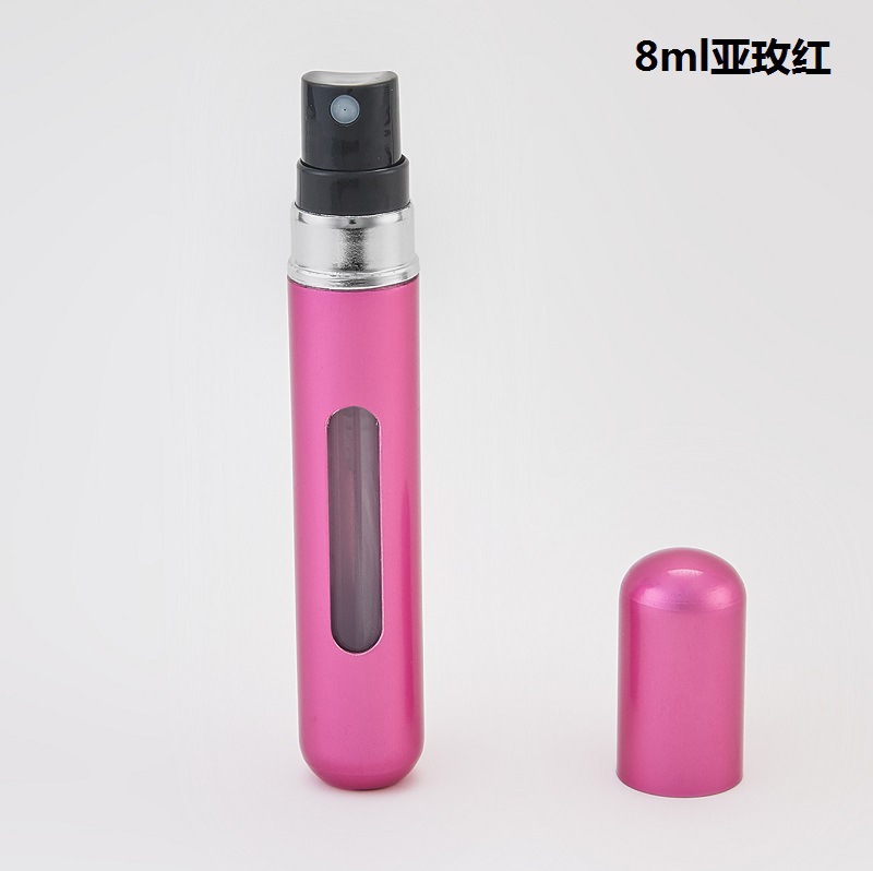 8ml; rojo rosa asiática; aluminio