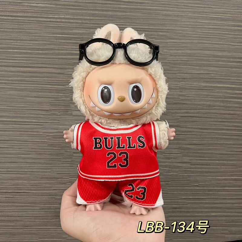 123世代ラブブベビー服17cmラブブブラインドボックス人形ボールスーツ着替えスーツCロナウド着替え服なし|undefined