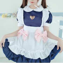 日系软妹cosplay服装女仆装镂空女佣装洛丽塔连衣裙动漫服制服