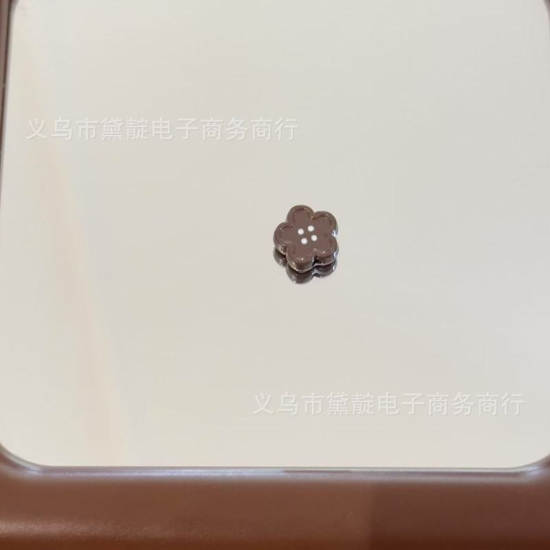 烤漆合金花朵纽扣串珠 diy钥匙扣手机链项链手链耳环服装饰品配件|undefined