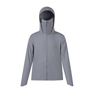 Knitted outdoor sun protection clothing couple skin clothing UV protection sports windbreaker thin coat short hooded sun protection clothing