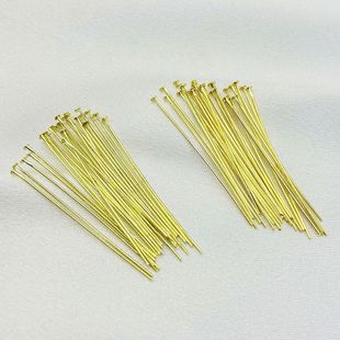 18k14k package gold T pin flat pin real gold plating nano color retention diy accessories material Yiwu jewelry wholesale