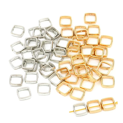 Zərgərlik ara hissələri – Tassel Earrings Material - white-k-color-gold-color-25-pcs-each-square-14mm-50-pcspack