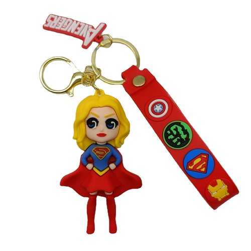 Superhero Ugly Harley Quinn key chain student couple doll key pendant bag pendant key chain
