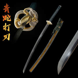 外贸高端手工自炼钢日本刀一体长刀东洋居合道刀剑katana未开刃