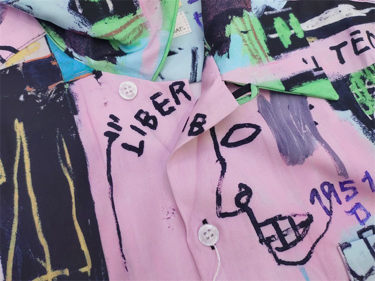 Camicia casual uomo basquiat heaven tokyo a maniche lunghe_voghion.com