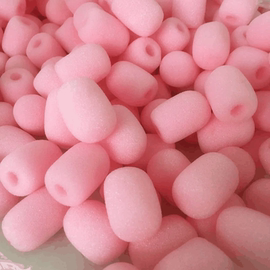 批发海棉咪套双拼小耳机咪绵 麦克风航空海棉耳套挖孔海绵耳套