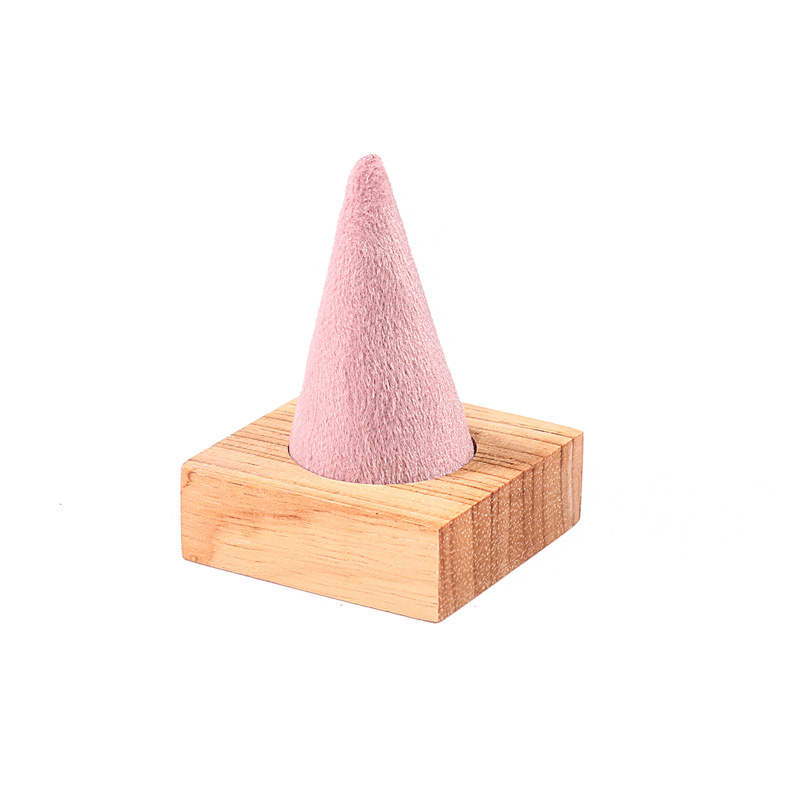 1 Piece Solid Wood Flannel Cute Modern Style Geometric Jewelry Display display picture 2