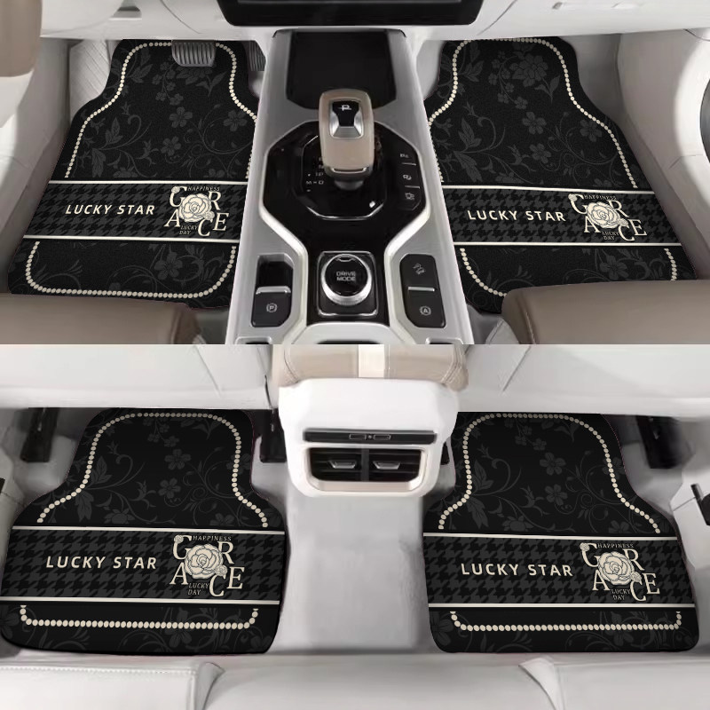 Light Luxury Diatomaceous Earth Car Floor Mats, Wear-Resistant, Dirt-Resistant, Non-Slip, Easy to Maintain, Single Piece or Full Set Car Foot Mats