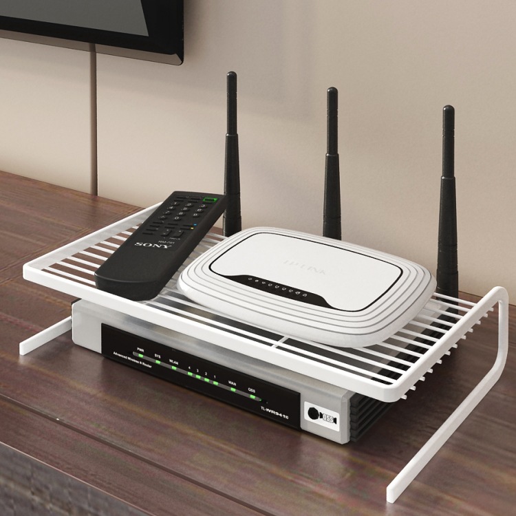 桌面光猫wifi路由器散热支架放置架收纳盒机顶盒置物架底座托架子