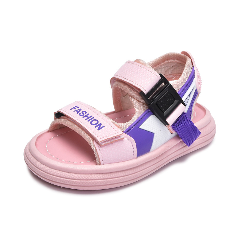 Sandalias para niños nuevo verano 2025 zapatos de playa deportivos y de ocio para niños y niñas sandalias antideslizantes de suela suave para niños y niñas