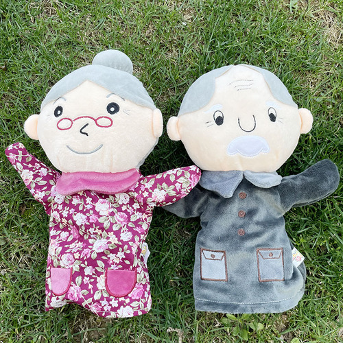 Plush toy cartoon character glove doll large child comfort parent-child stage performance hand puppet doll mother