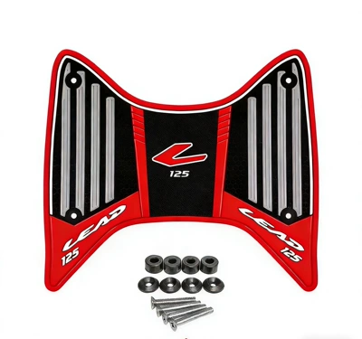Universal Foot Pad: Pads, Motorcycle Modification Accessories - red