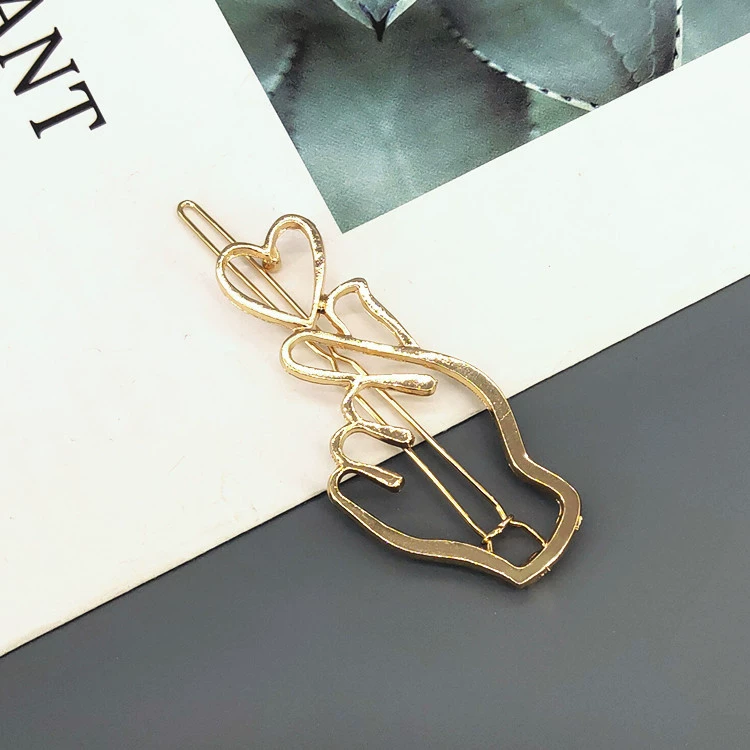 Металлическая зажим для волос, заколка- Crab pin с надписью, аксессуар для волос с бантом, корейский стиль, простой и элегантный дизайн