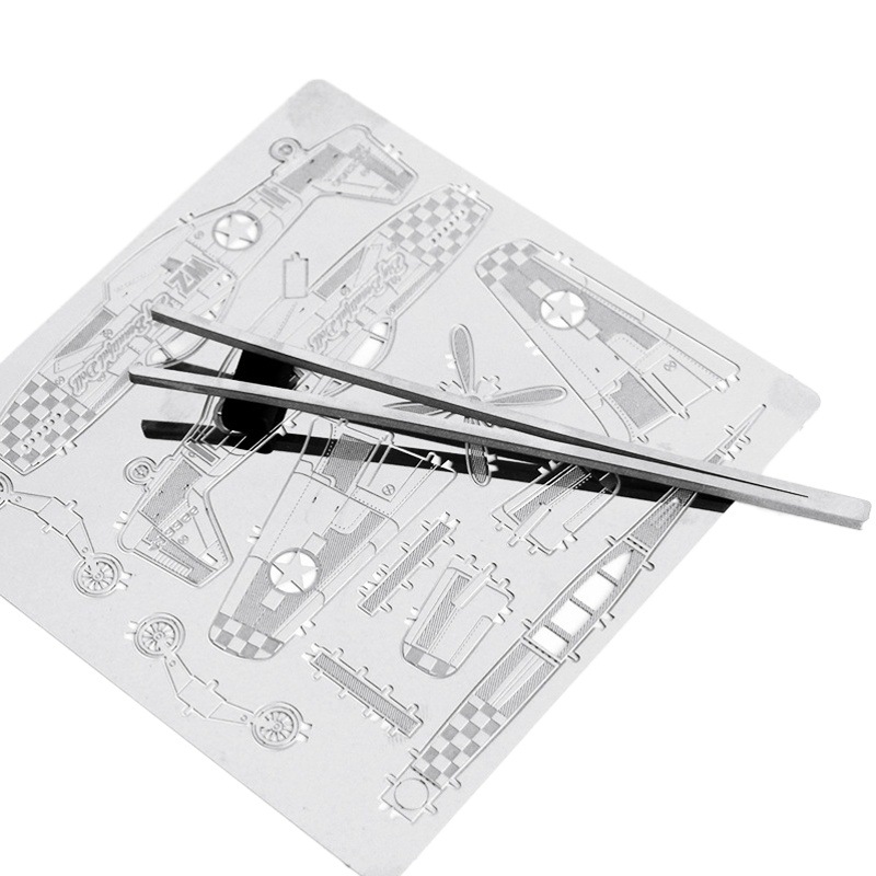 Herramienta de rompecabezas de metal Dispositivo de doblado de borde largo de acero inoxidable Barra de acero inoxidable Herramienta cuadrada recta